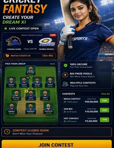 420 Matka (420 indian matka) fantasy cricket & matchday visual 3